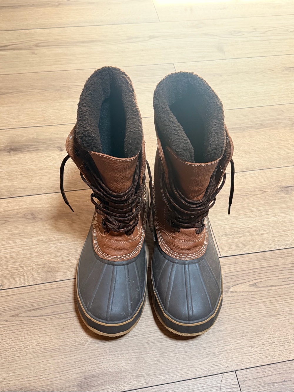 L.L. Bean Brown and Black Men’s Rain & Snow Boots